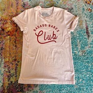 Badass Babes Club Pink Graphic Tee